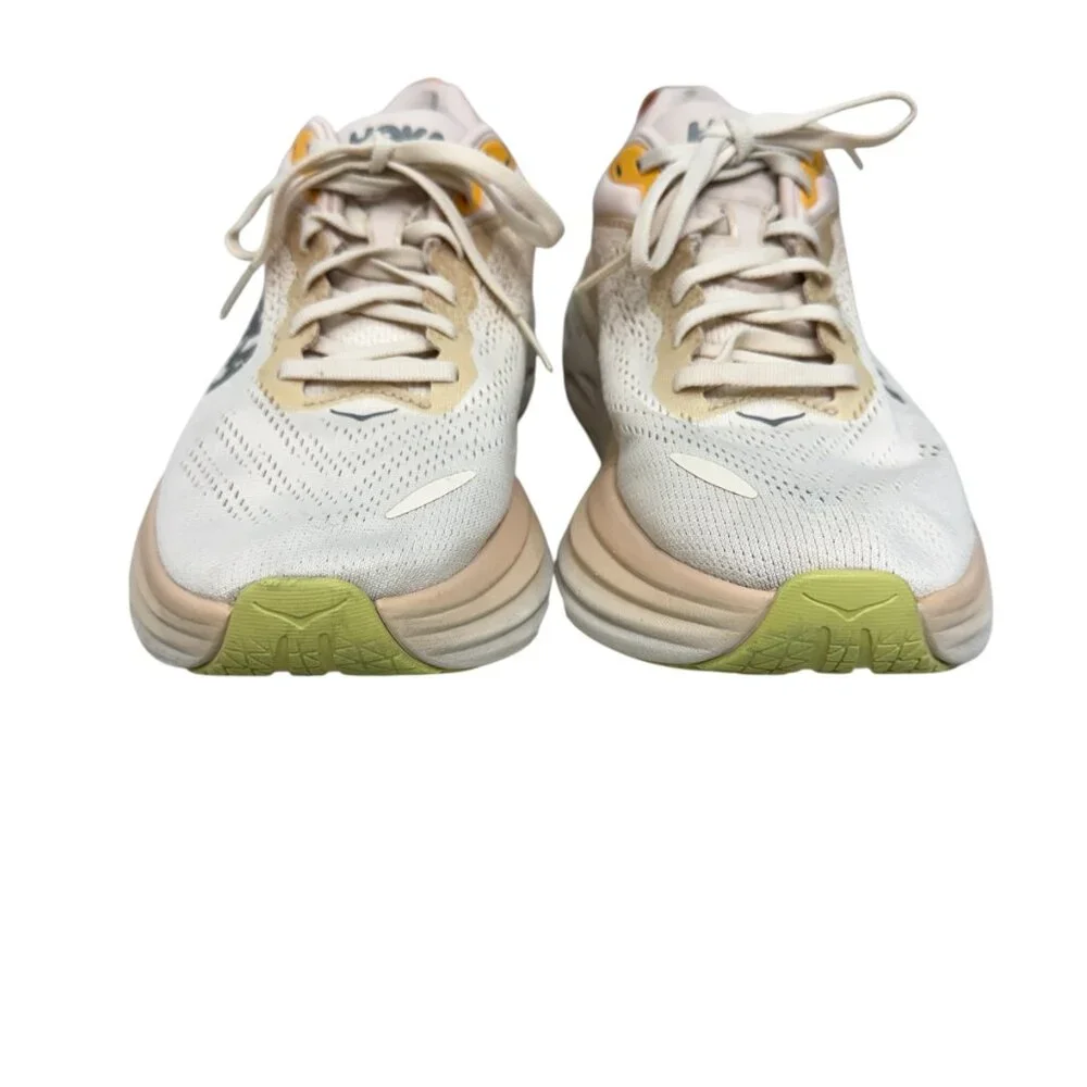 Hoka One One Bondi 8 Running Training Women's Sneaker Cream/Vanilla Size US 9.5